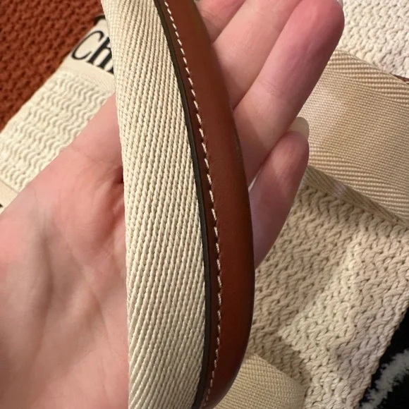 Authentic Chloé Woody Medium Woven Fringe Tote - Picture 11 of 15